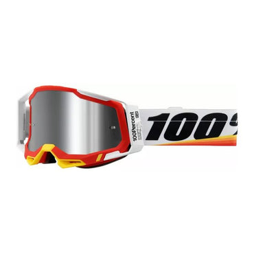 100% MX Goggles Racecraft 2 Arsham Red Silver Mirror
