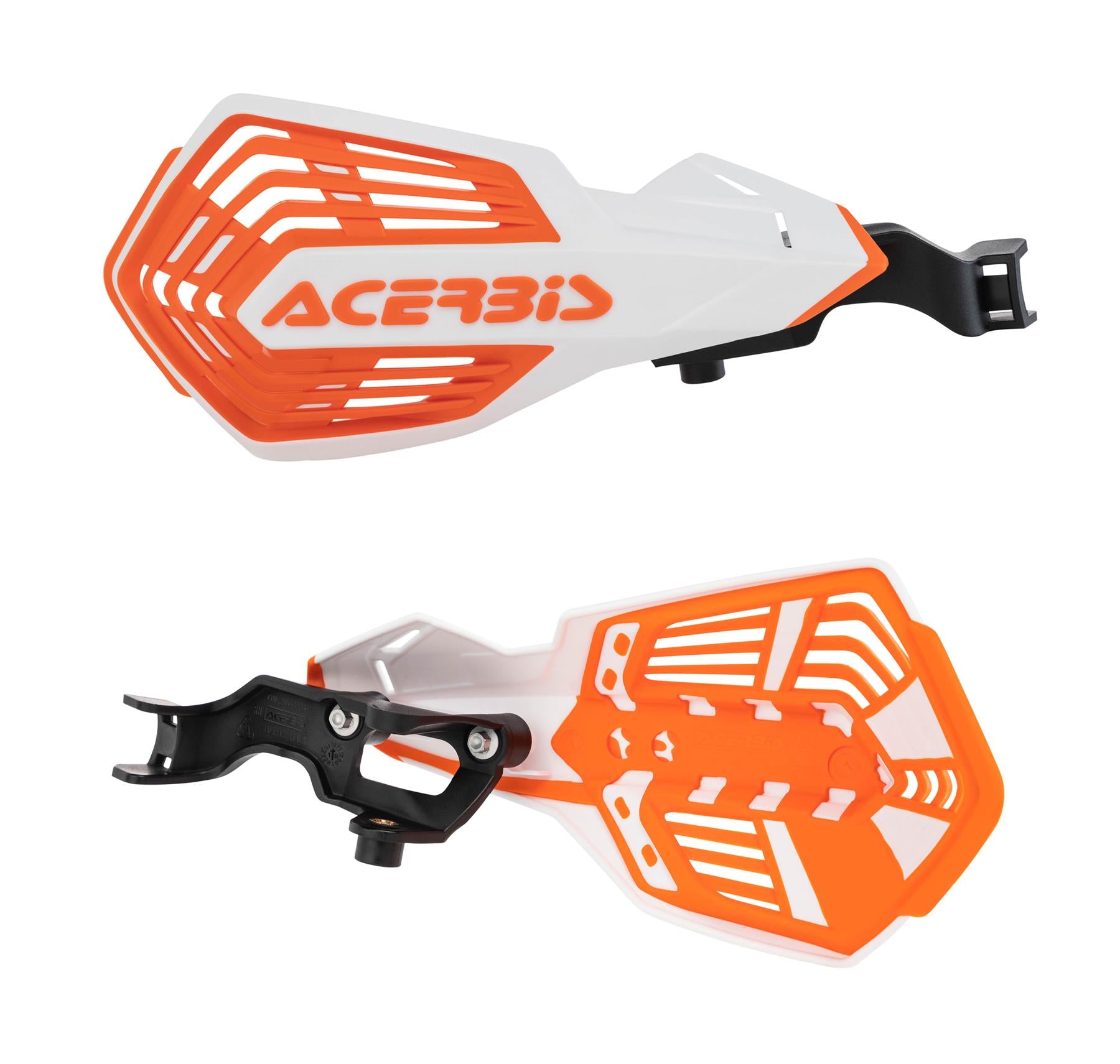 Acerbis K-Future Vented Handguards Orange White Husqvarna TC 125 2017 - 2024