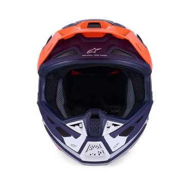 Alpinestars 2026 SM7 Core Motocross Helmet Orange Blue Matt