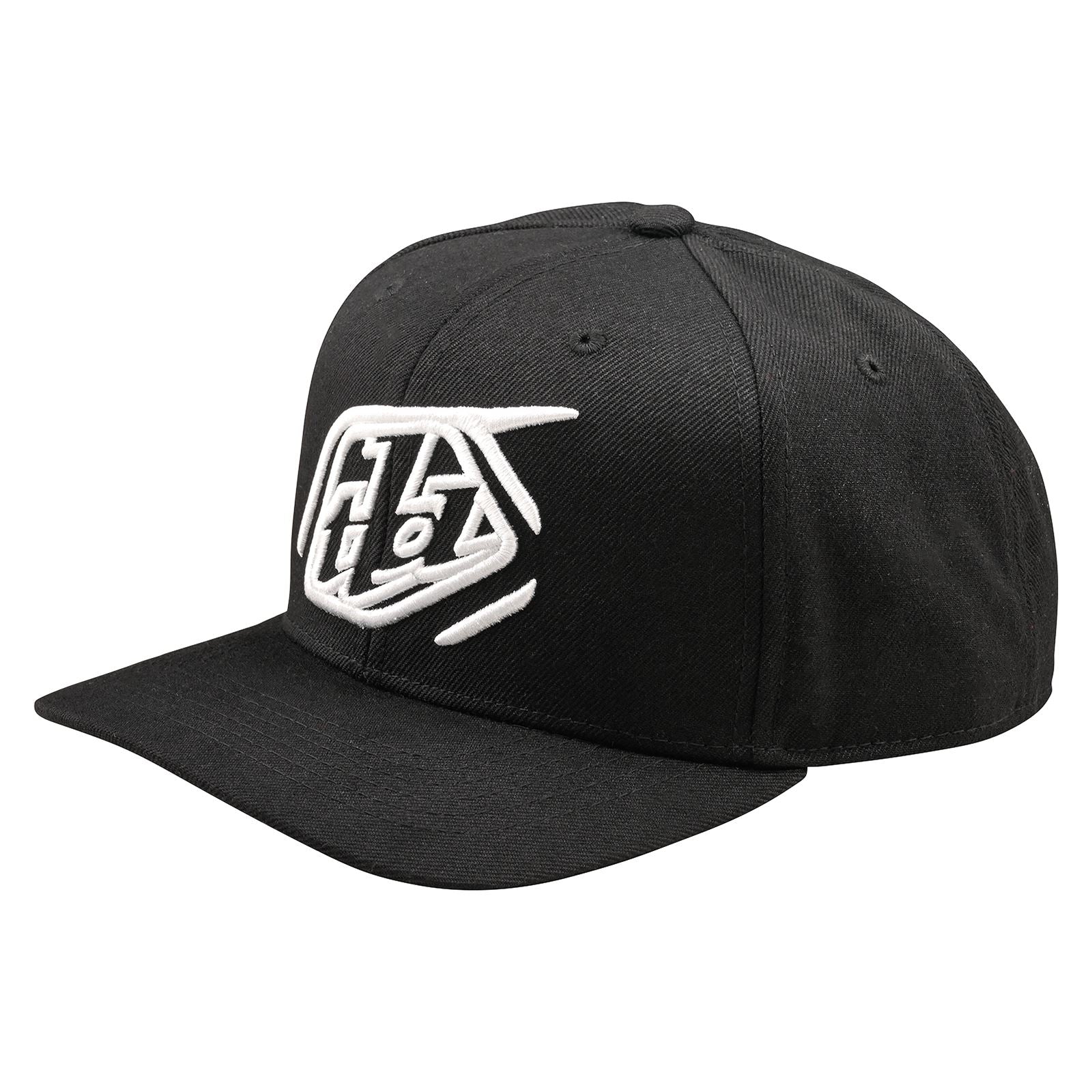 Troy Lee Designs Spring 2025 MX Badge Curved Snapback Cap Black
