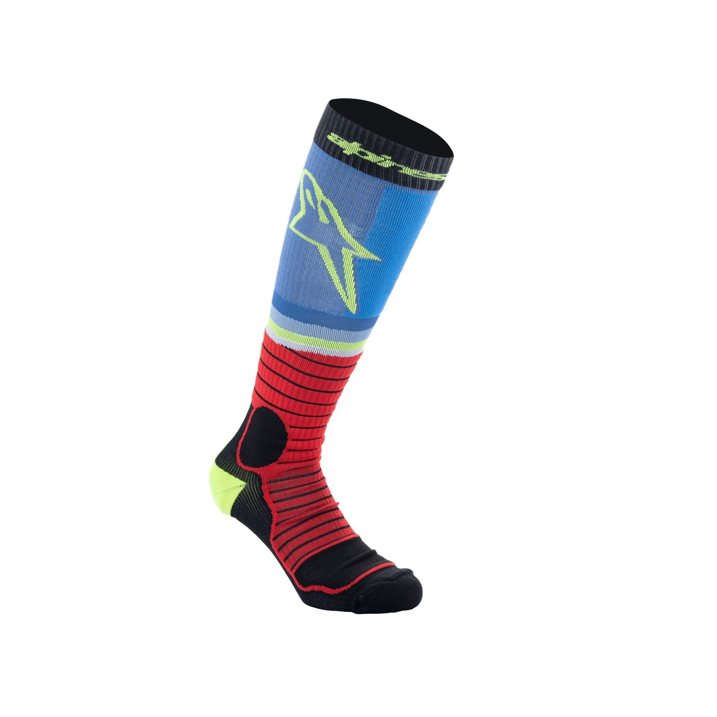 Alpinestars 2025 MX Pro V2 Socks Black Red Light Blue