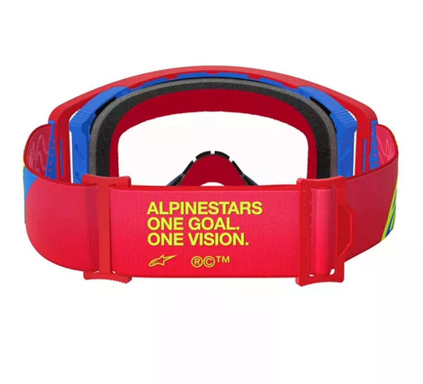 Alpinestars 2025 Goggles Supertech Corp Red Black Clear