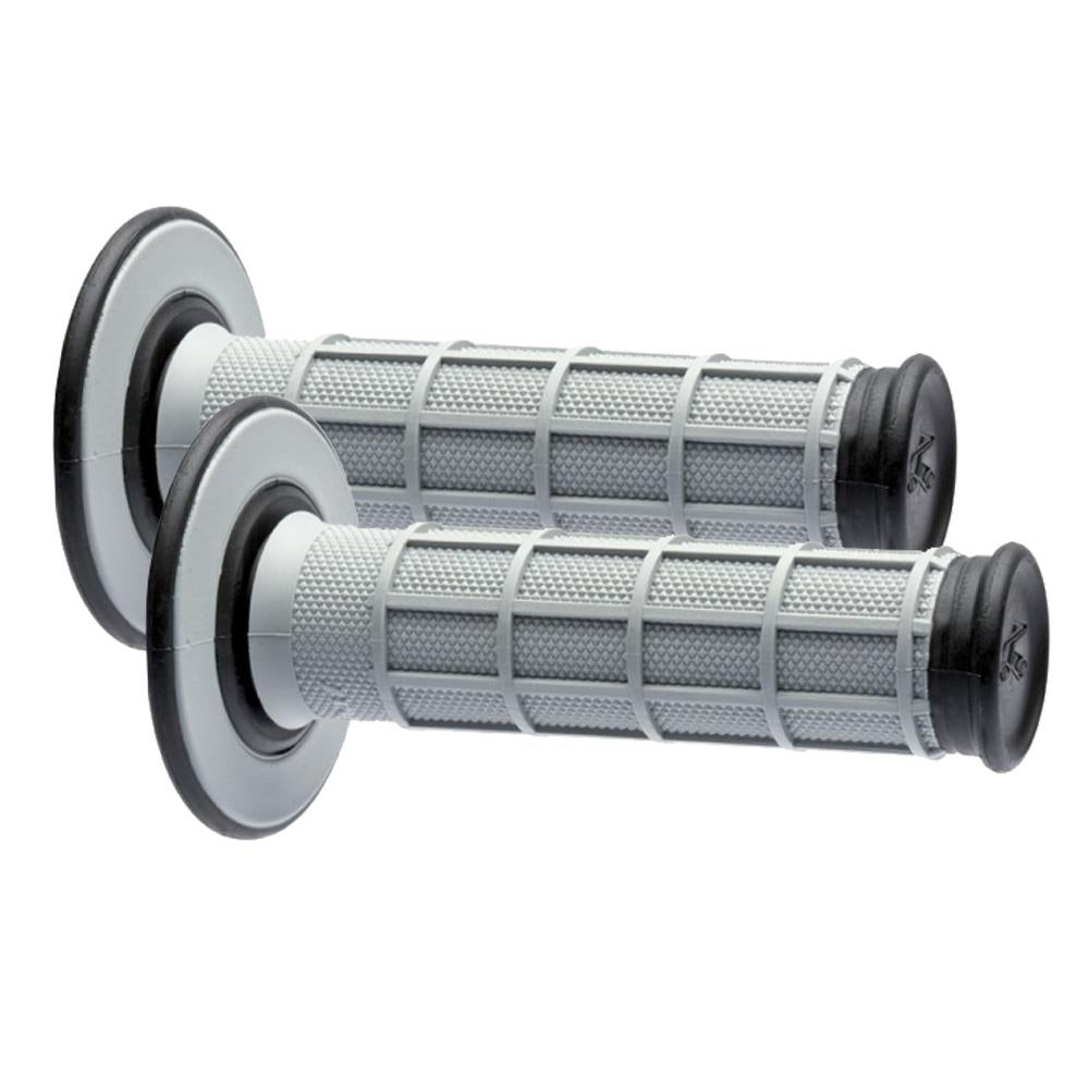 Renthal Dual Layer Soft Full Waffle Grey Black Grips Motocross Enduro