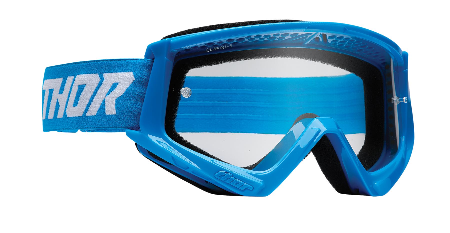 Thor 2025 Motocross Goggles Combat Racer Blue White
