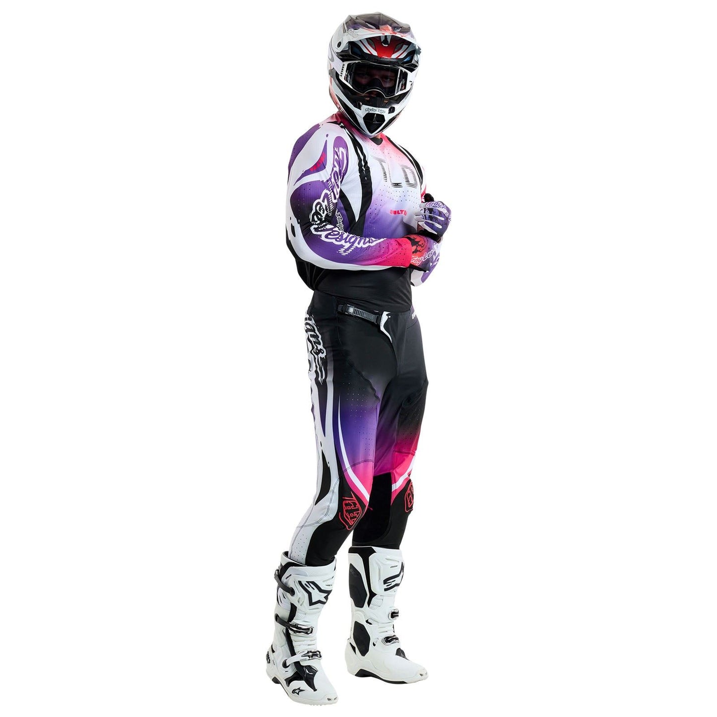 Troy Lee Designs Spring 2025 MX Combo Kit SE ULTRA Drip Black Purple