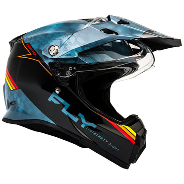 Fly Racing 2025 Trekker Kryptek Conceal Motocross Helmet Slate Black Red
