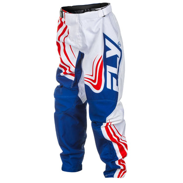 Fly Racing 2025 Youth F-16 Motocross Pants Red White Blue