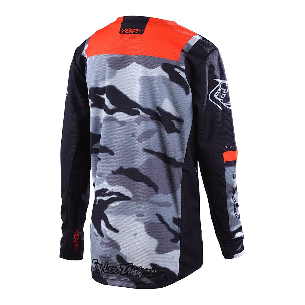 Troy Lee Designs 2024 Motocross Combo Kit Youth GP Brazen Camo Black Orange
