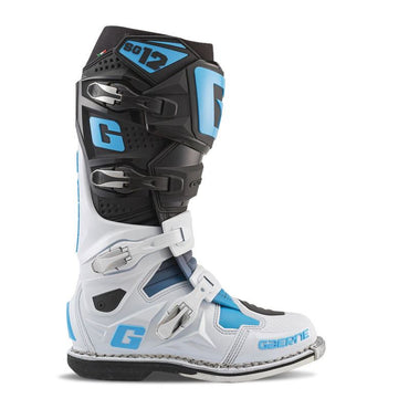 Gaerne 2025 MX Boots SG12 Black White Coral Blue