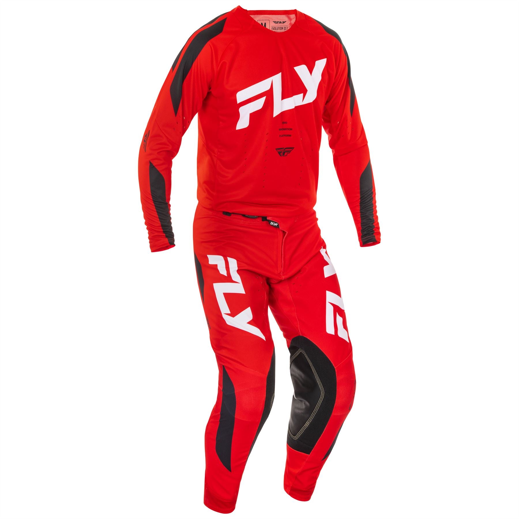 Fly Racing 2025 Motocross Combo Kit Evolution DST Red White Black