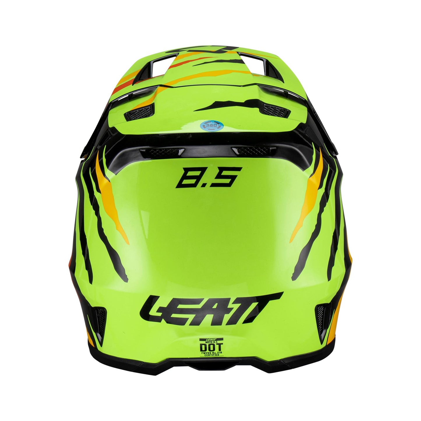Leatt 2024 Helmet Moto 8.5 V23 Citrus Tiger with 5.5 Goggles Bag
