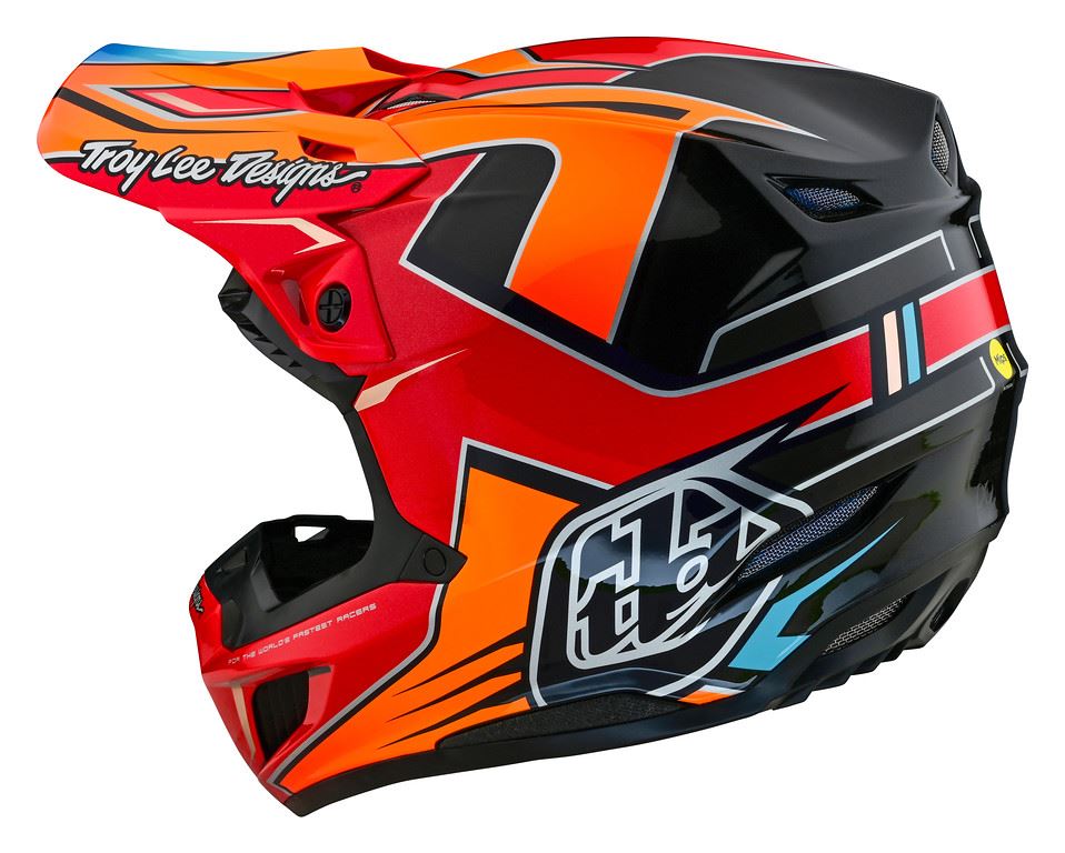 Troy Lee Designs 2025 SE5 Composite Helmet Efix Fire