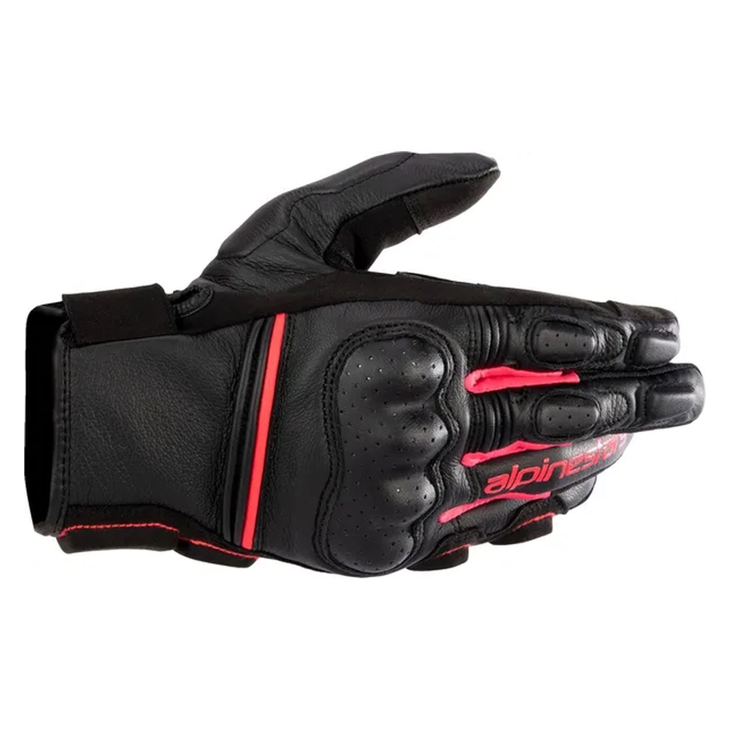 Alpinestars Stella Womens Phenom Air Leather Road Bike Gloves Black Pink