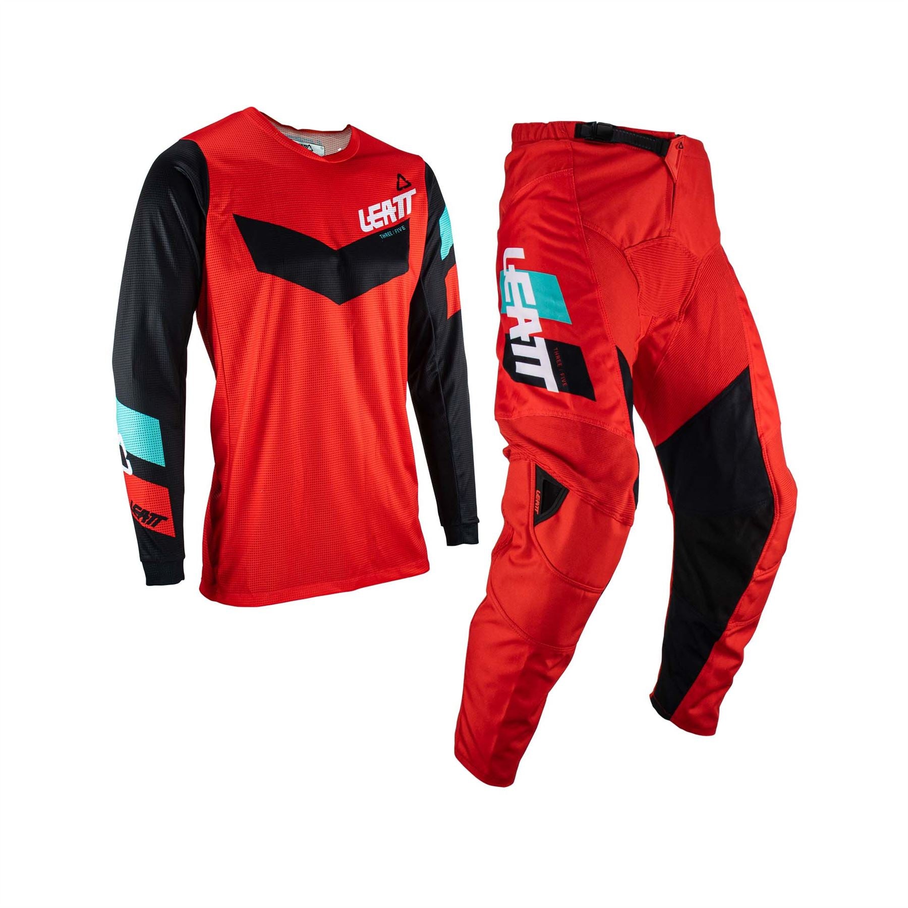 Leatt Combo Kit Youth Pants Shirt Red