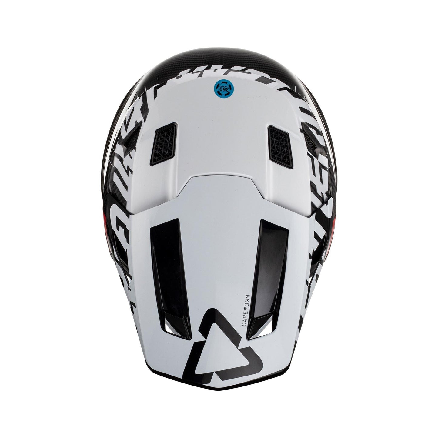 Leatt 2024 Helmet Moto 9.5 V24 Carbon White with 6.5 Goggles & Helmet Bag