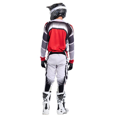 Troy Lee Designs 2025 Motocross SE PRO Wavez Combo Kit Off-White Red