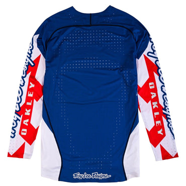 Troy Lee Designs 2025 Motocross x Oakley SE ULTRA Vision Jersey White Blue