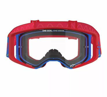 Alpinestars 2025 Goggles Supertech Corp Red Black Clear