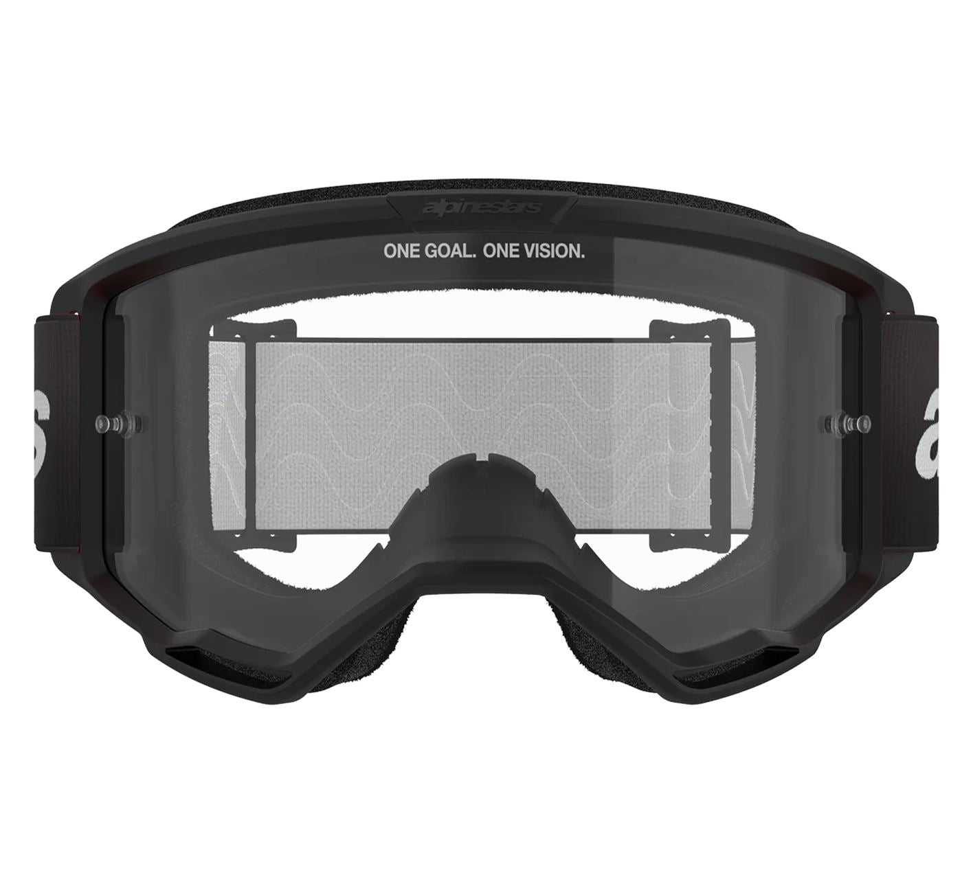 Alpinestars 2025 Goggles Vision 3 Wordmark Black Clear