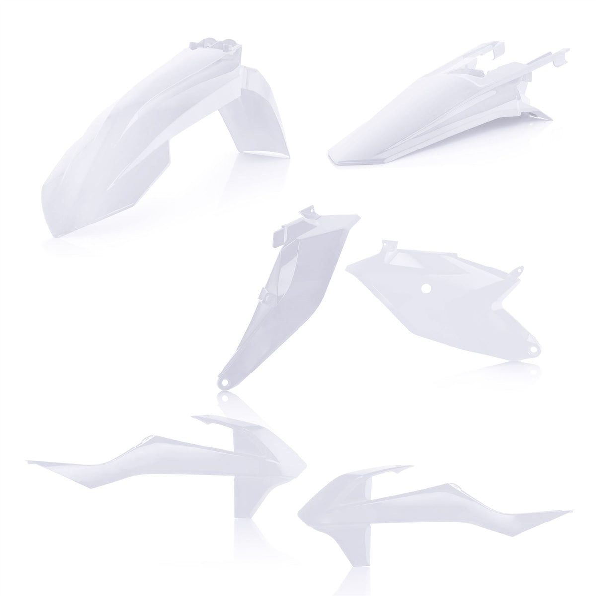 Acerbis Plastic Kit White 2 For KTM SX 85 2018-2024