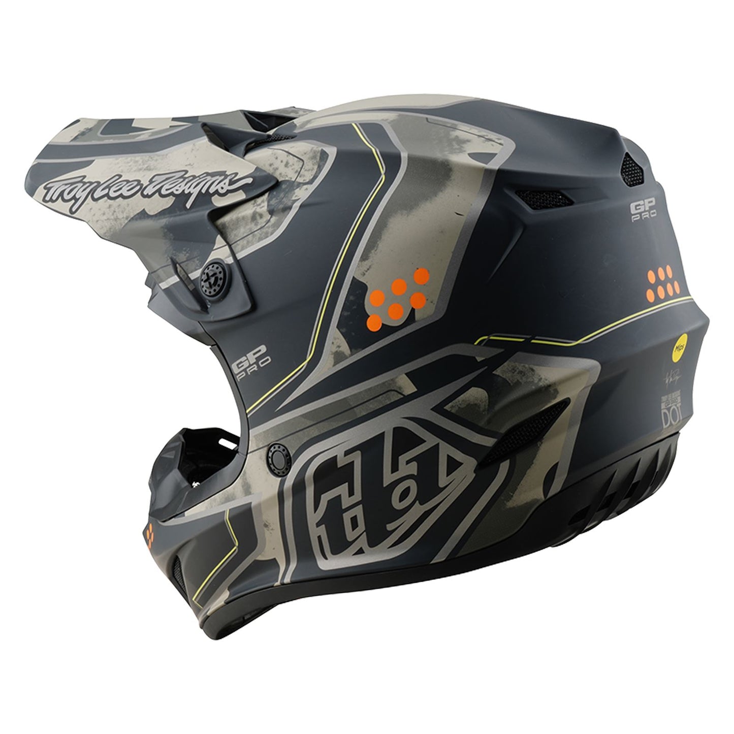 Troy Lee Designs Spring 2025 MX Helmet GP PRO Trooper Black Caper