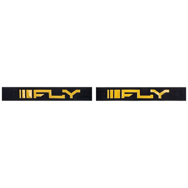 Fly Racing 2025 Zone Youth Motocross Goggles Black Gold Silver Mirror Smoke Lens