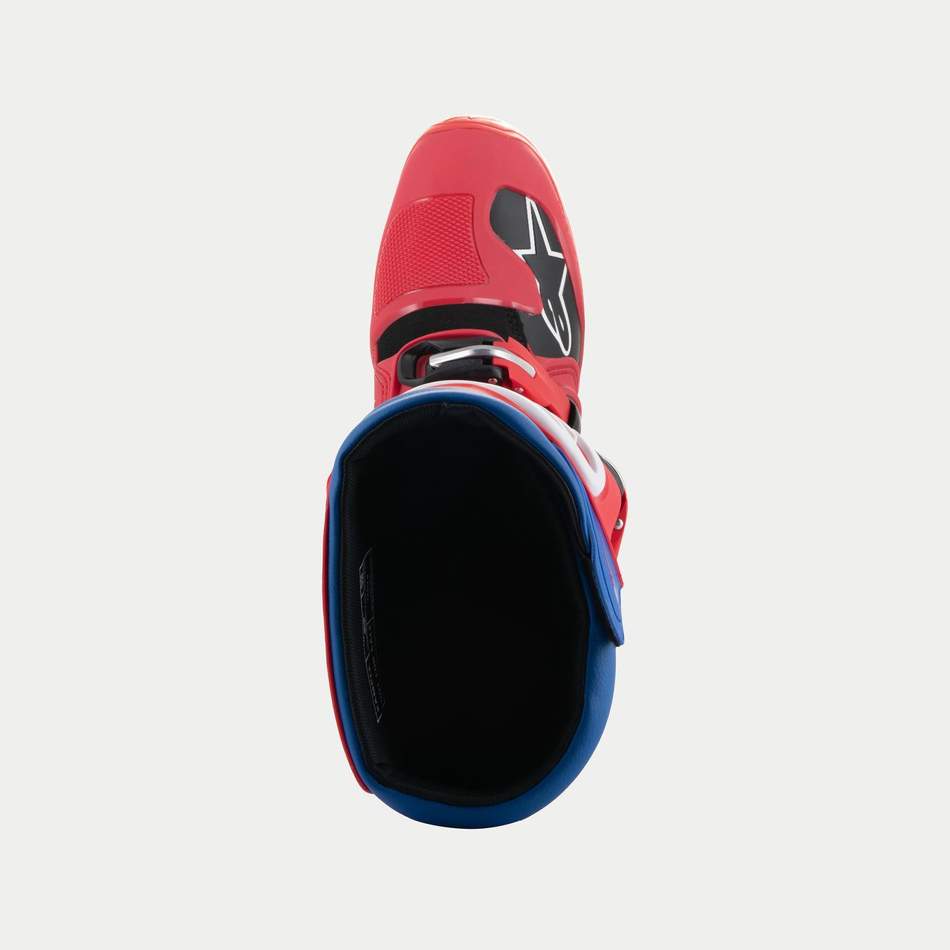 Alpinestars 2026 Tech 5 Motocross Boots Bright Red Dark Red Alpine Blue