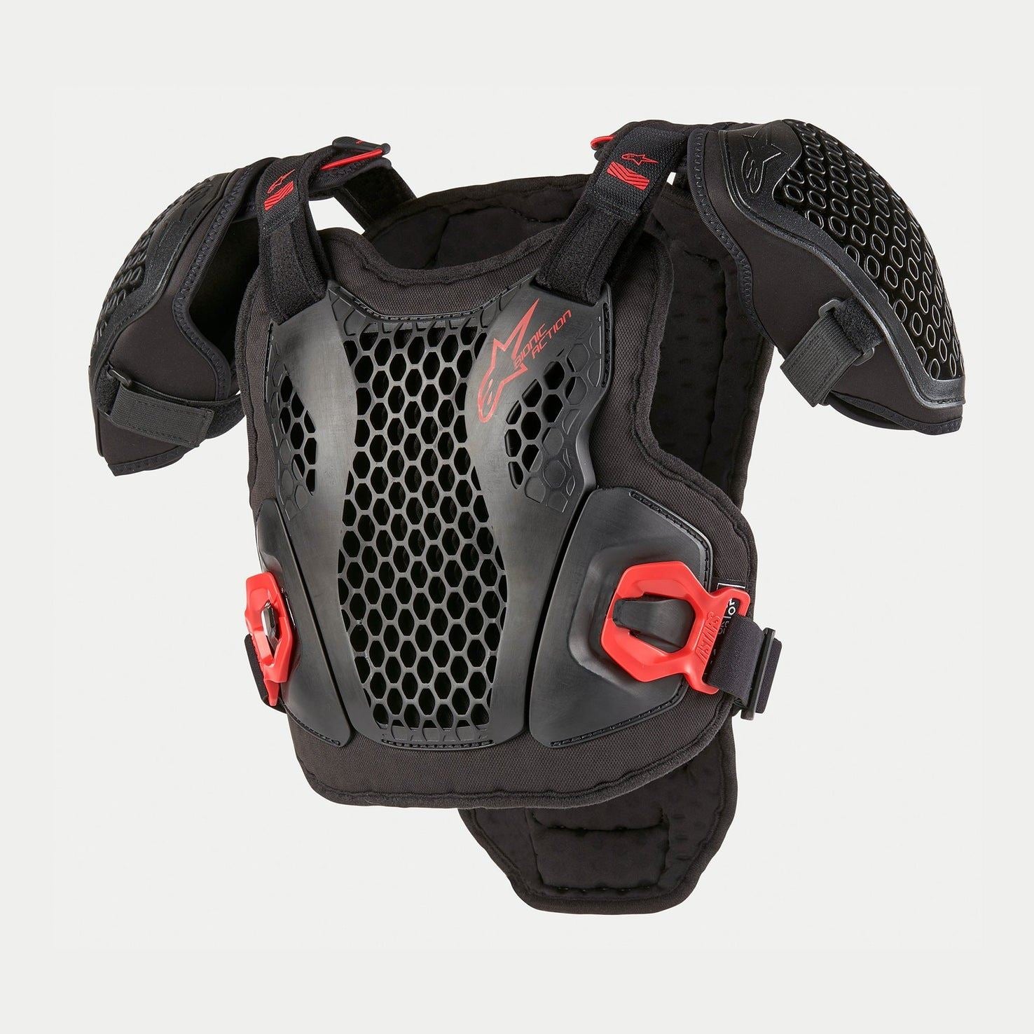 Alpinestars 2025 Youth Bionic Action Chest Protector Black Red