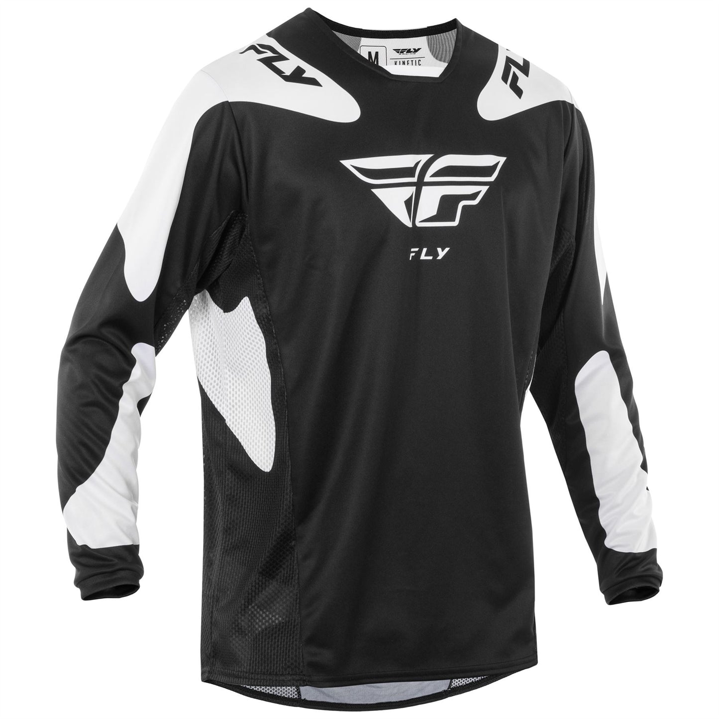 Fly Racing 2025 Motocross Combo Kit Kinetic Sym Black White