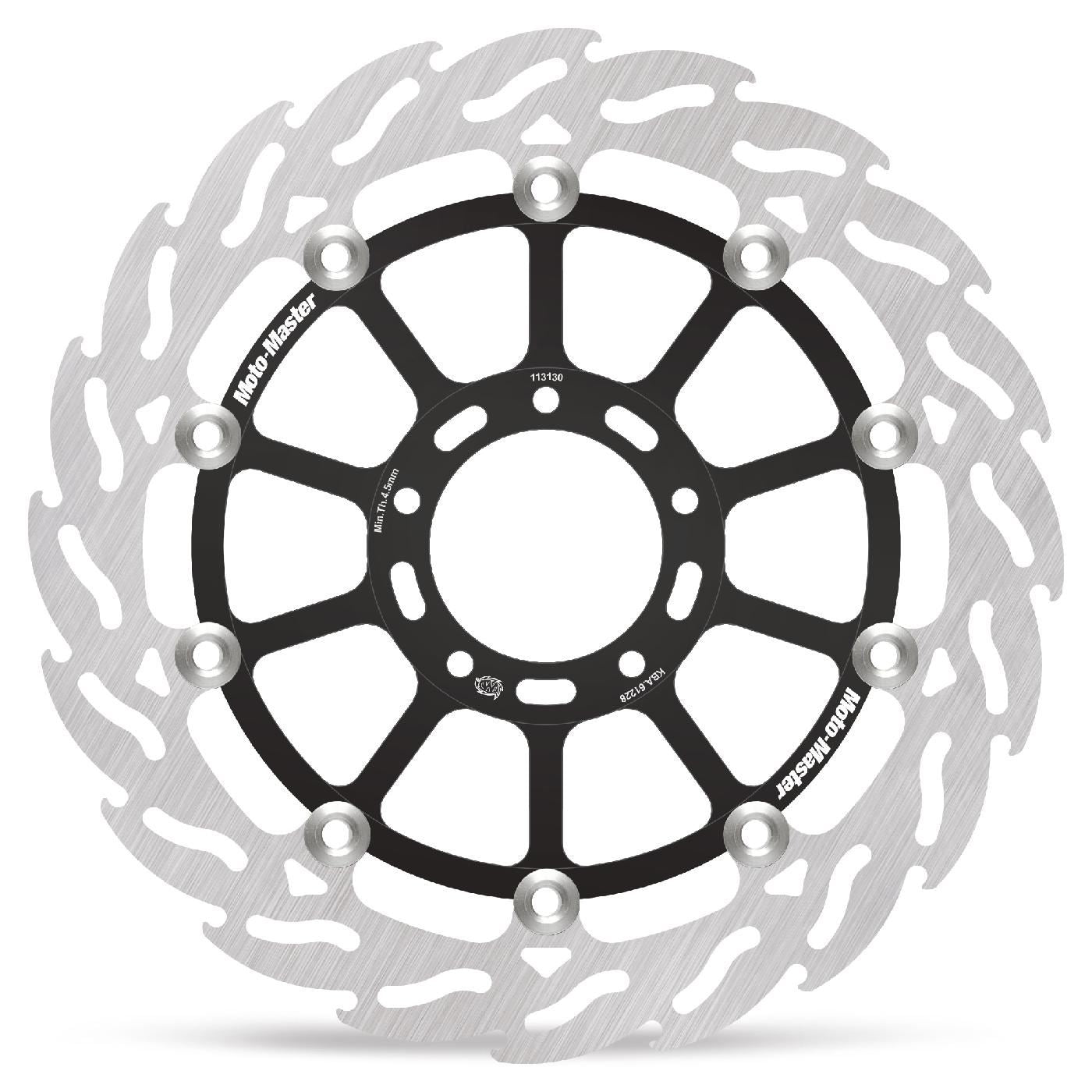 Moto-Master Front Left Floating Flame Series 320 mm For Ducati Multistrada V4 1158 2023-2025