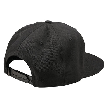 Troy Lee Designs Spring 2025 MX Signature Flat Bill Snapback Cap Black
