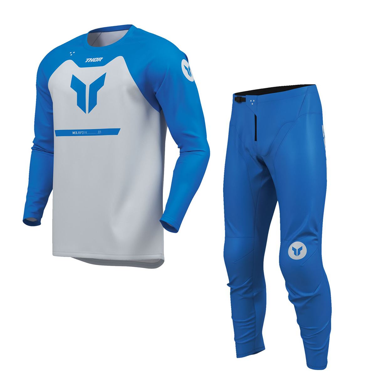 Thor 2026 Youth Ridemode Menace Blue MX Combo Kit