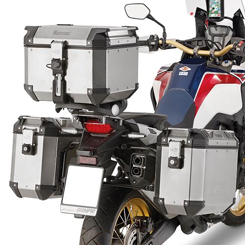 Kappa Bike Luggage Full Luggage System For Kappa Bike Luggage K’FORCE MONOKEY Panniers Luggage Kit Silver KFR-1144-S