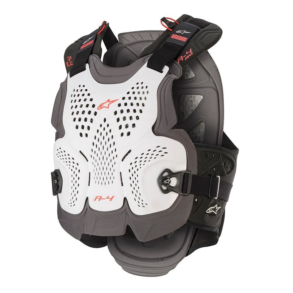 Alpinestars 2025 A-4 Max Chest Protector White Anthracite Red