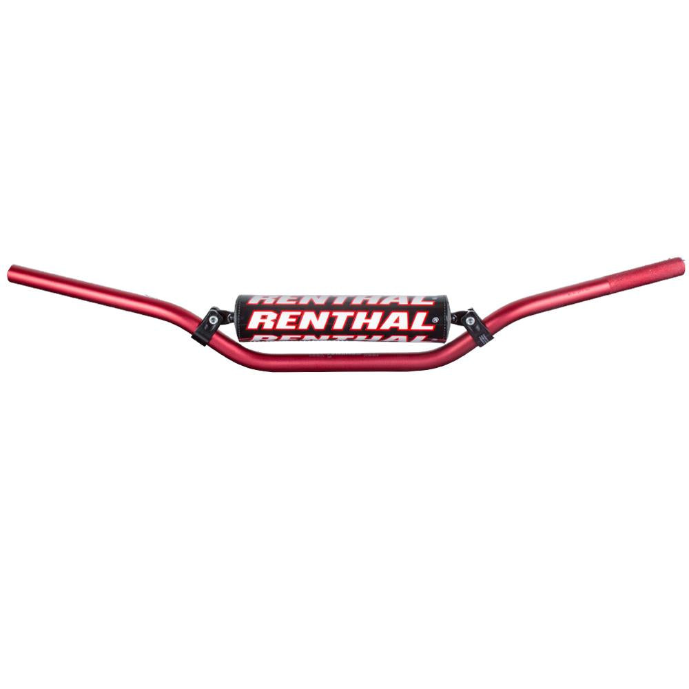 Renthal 7/8 22mm High Ricky Johnson Red 722 Handlebar Padded