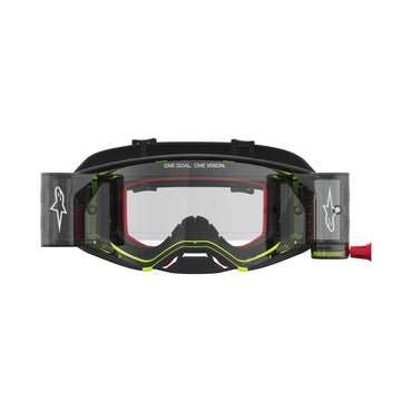 Alpinestars 2027 Supertech Firma Roll Off MX Goggles Black Yellow Flo Clear
