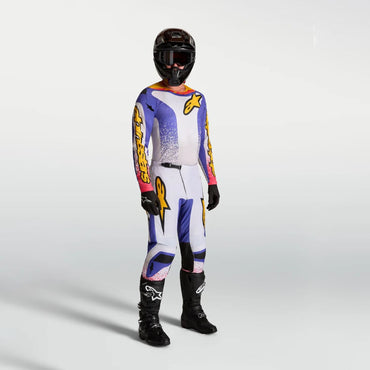 Alpinestars 2027 Fluid Drag MX Combo Kit Light Lilac Blue Iris Gold