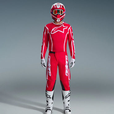 Alpinestars 2026 Fluid Apex Motocross Combo Kit Red White