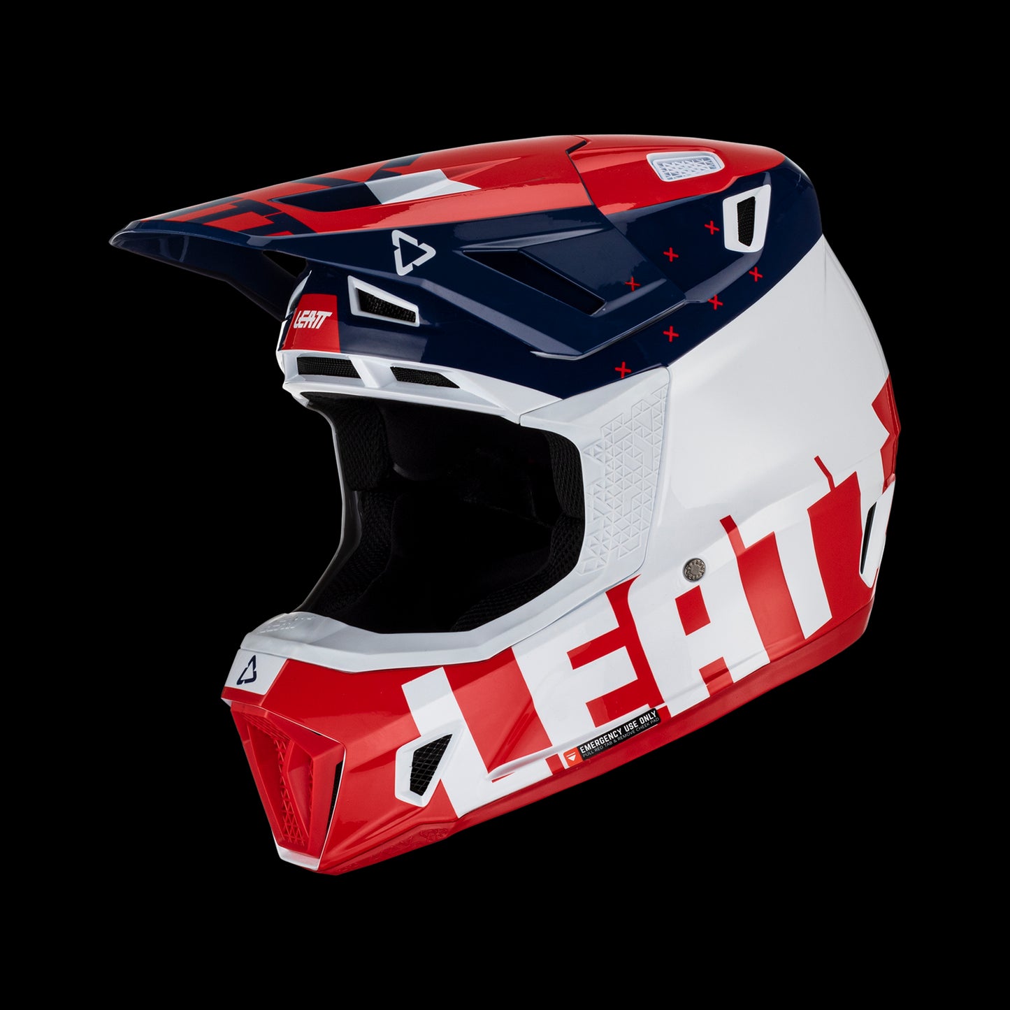 Leatt 2023 Helmet Moto 7.5 V23 Royal with 4.5 Goggles & Helmet Bag