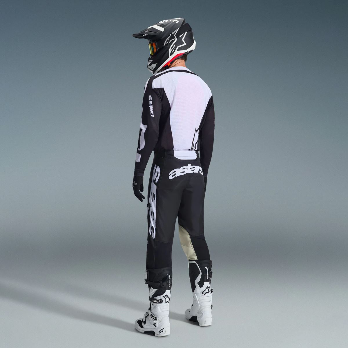 Alpinestars 2026 Racer Air Riway Motocross Combo Kit Black White