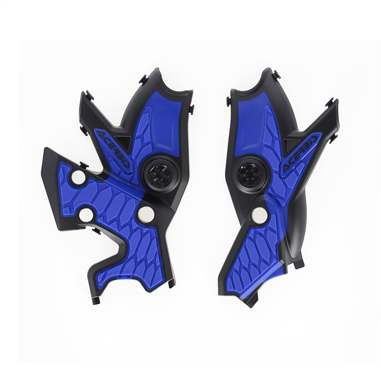 Acerbis X-Grip Frame Protector Guards Black Blue For Yamaha TENERE 700 2019-2024