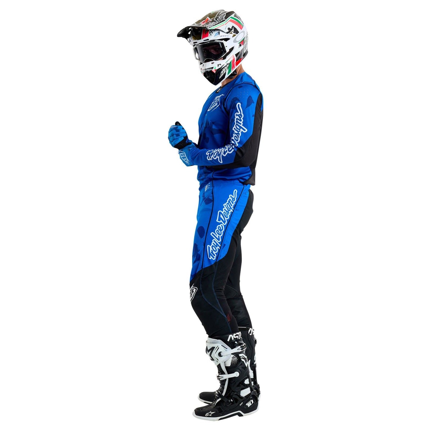 Troy Lee Designs Spring 2025 MX Combo Kit SE PRO Blotted Bright Blue