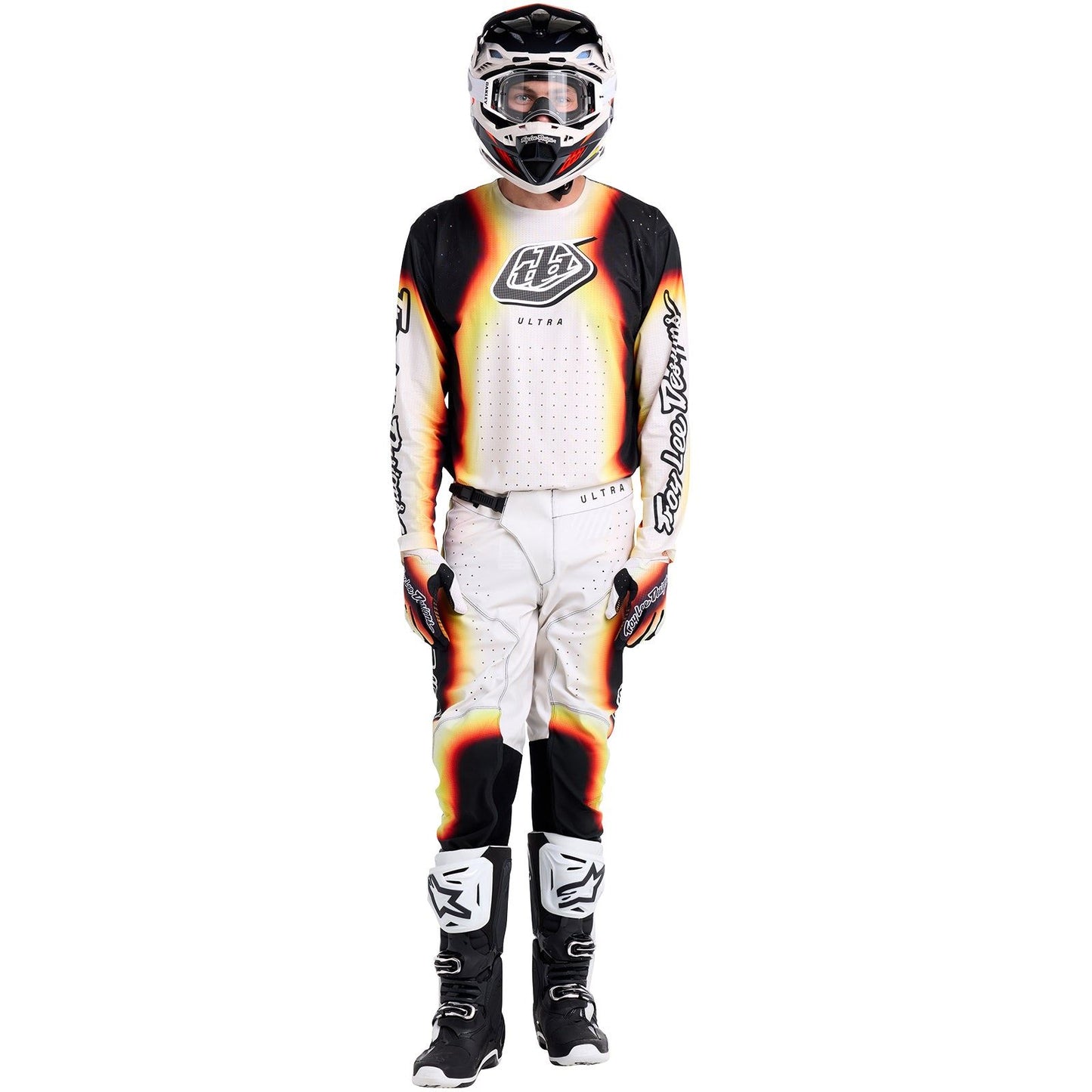 Troy Lee Designs 2025 Motocross SE ULTRA Blurr Combo Kit Yellow