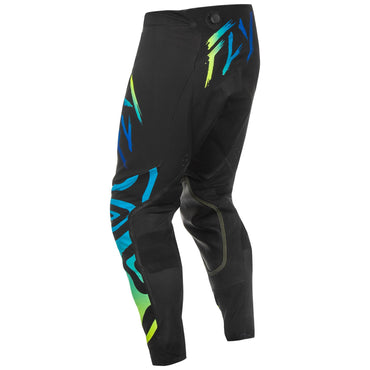 Fly Racing 2025 Evolution DST Zen Motocross Pants Black Blue Yellow