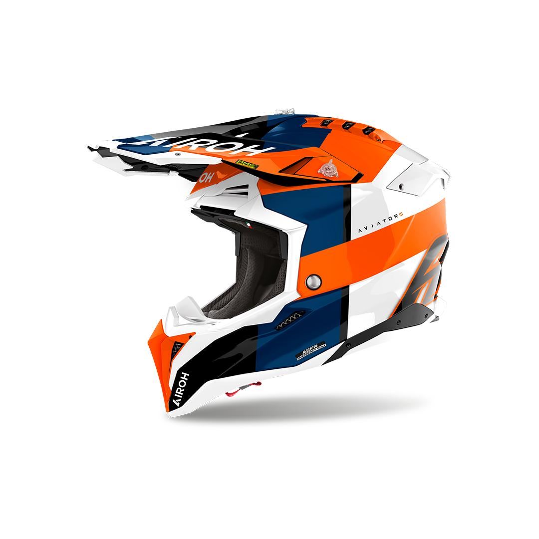 Airoh 2025 Helmet Aviator 3 Monarch Orange Gloss