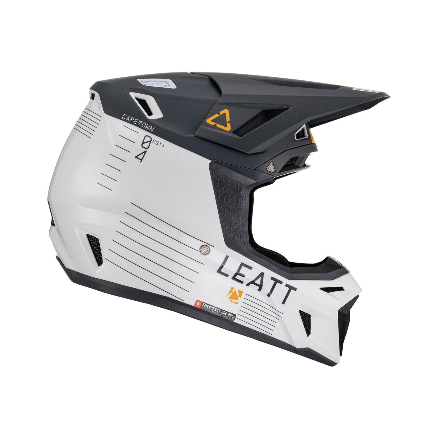 Leatt 2024 Helmet Moto 8.5 V23 Metallic with 5.5 Goggles Bag