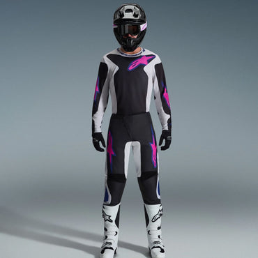 Alpinestars 2026 Fluid Grid Motocross Combo Kit Black Light Green Purple