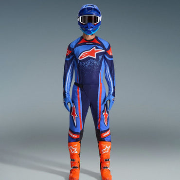 Alpinestars 2026 Techstar Nomur Motocross Combo Kit Dark Navy Orange Ucla Blue