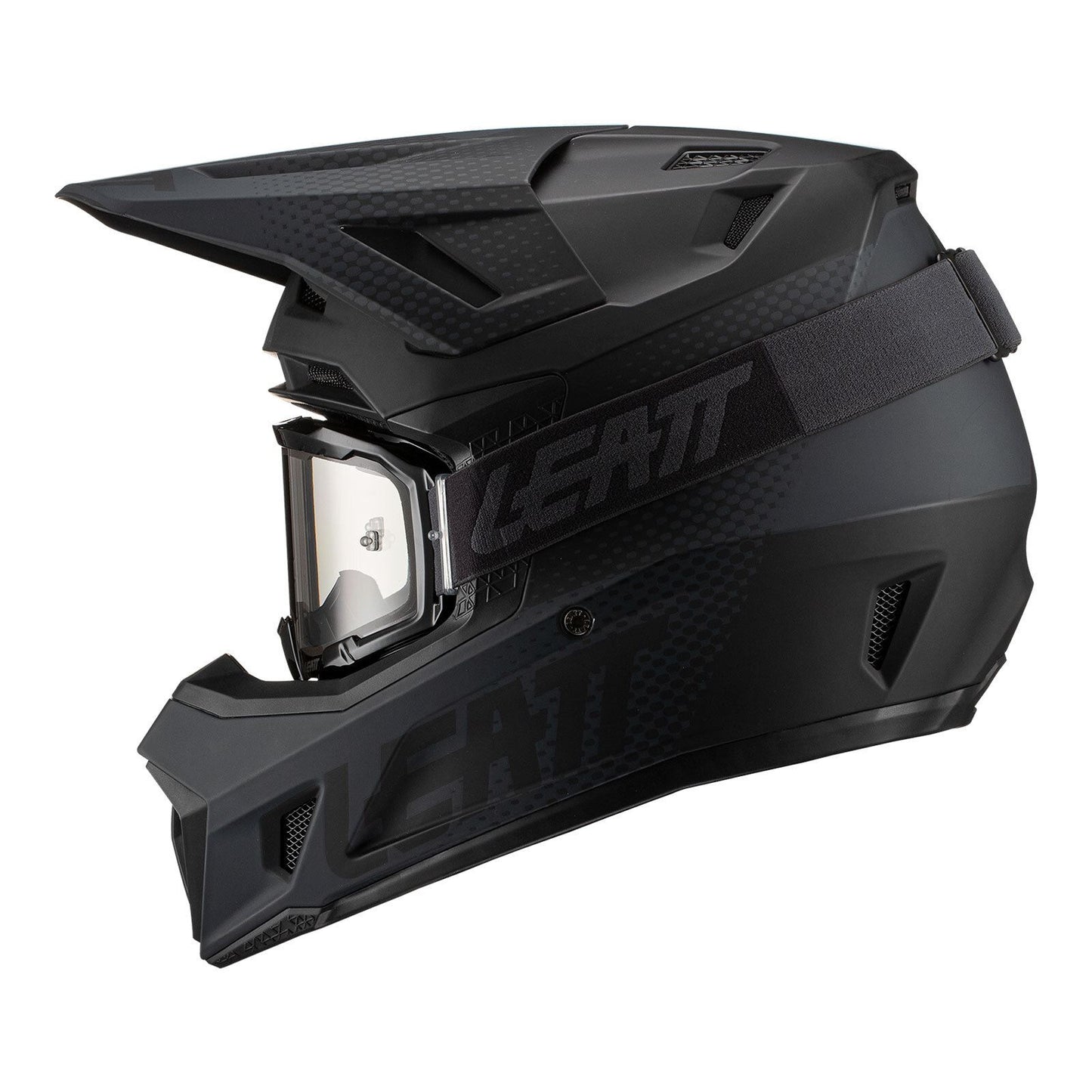 Leatt 2022 Helmet Moto 7.5 V22 Black with 4.5 Goggles & Bag