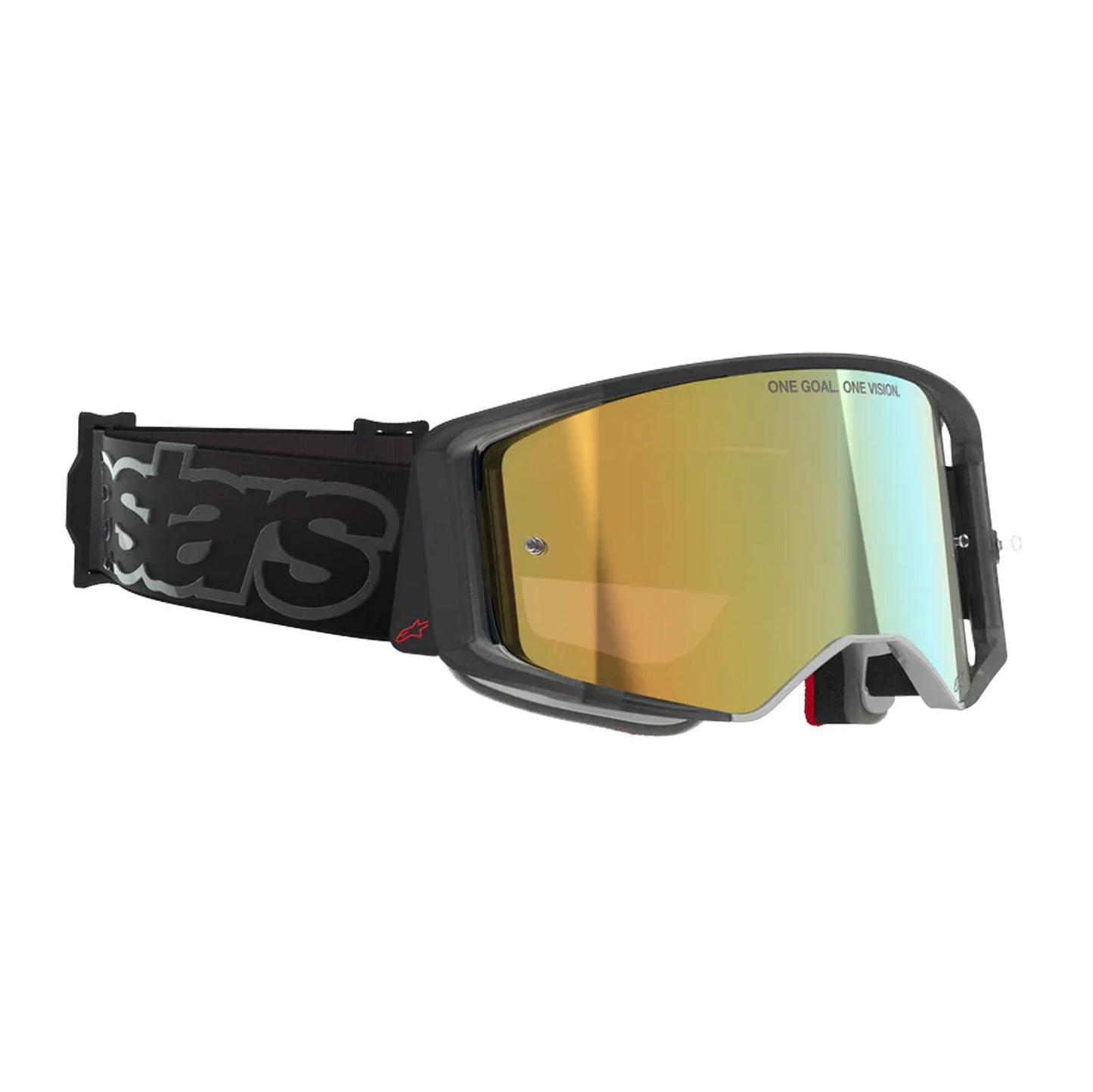 Alpinestars 2026 Supertech Vision Vista Motocross Goggles Black Mirror Gold One Size